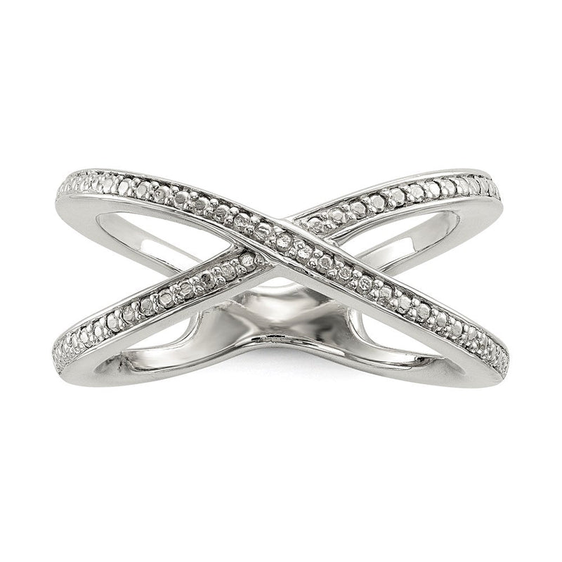 Sterlingsilber Diamant Akzente Ring