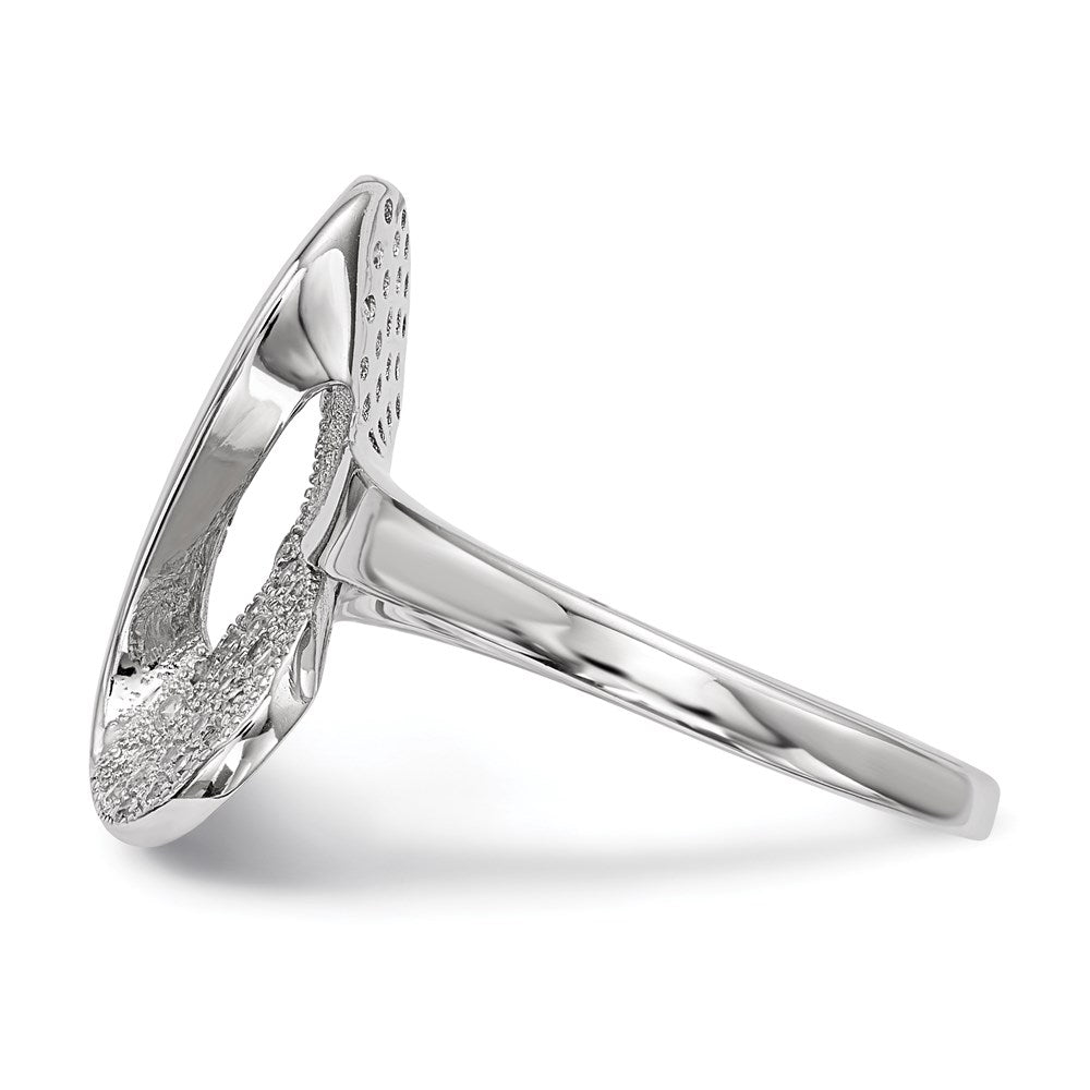 Sterlingsilber Rhodiniert Zirkonia Ring