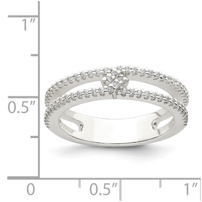 Sterlingsilber Zirkonia Ring