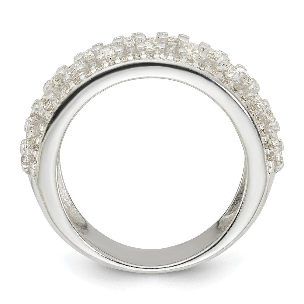Sterlingsilber Poliert Zirkonia Ring