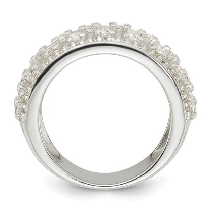 Sterlingsilber Poliert Zirkonia Ring