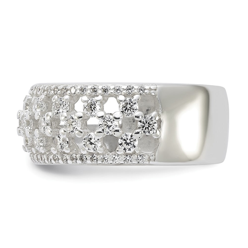 Sterlingsilber Poliert Zirkonia Ring