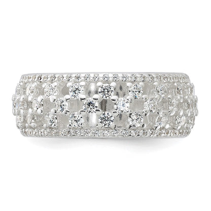 Sterlingsilber Poliert Zirkonia Ring