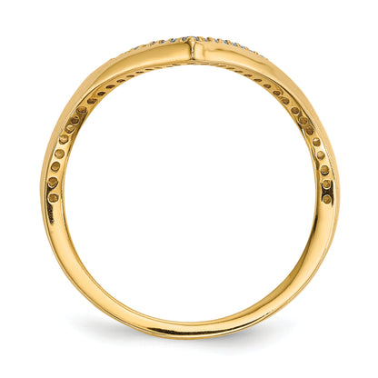 Sterlingsilber Rhodium & Schwarz Platte, Gold Roséfarben Zirkonia 4 Ring Set