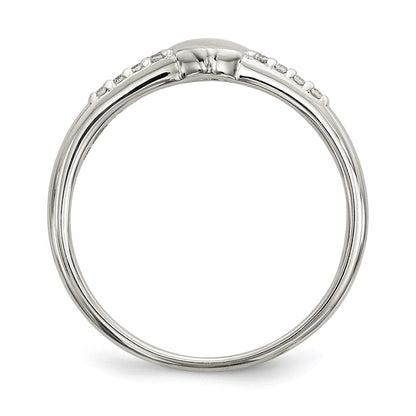 Sterlingsilber Zirkonia Herz Ring