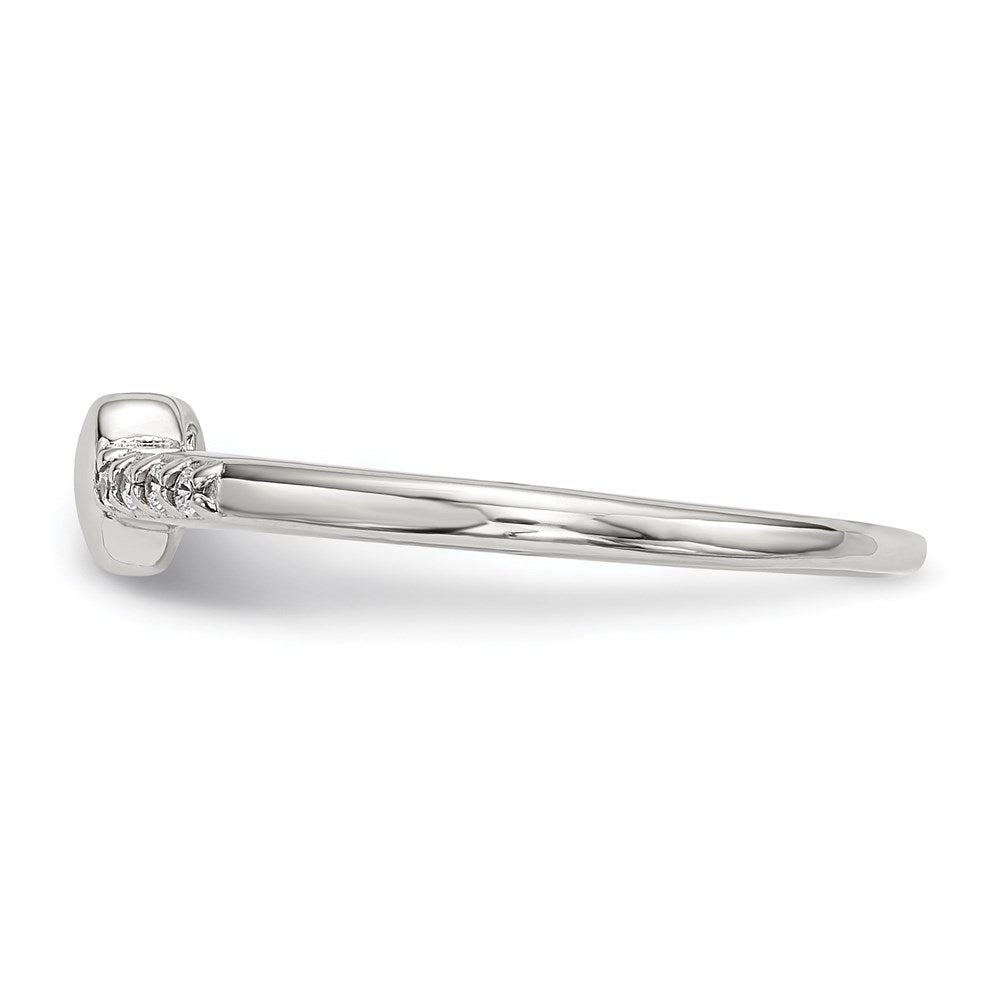 Sterlingsilber Zirkonia Herz Ring