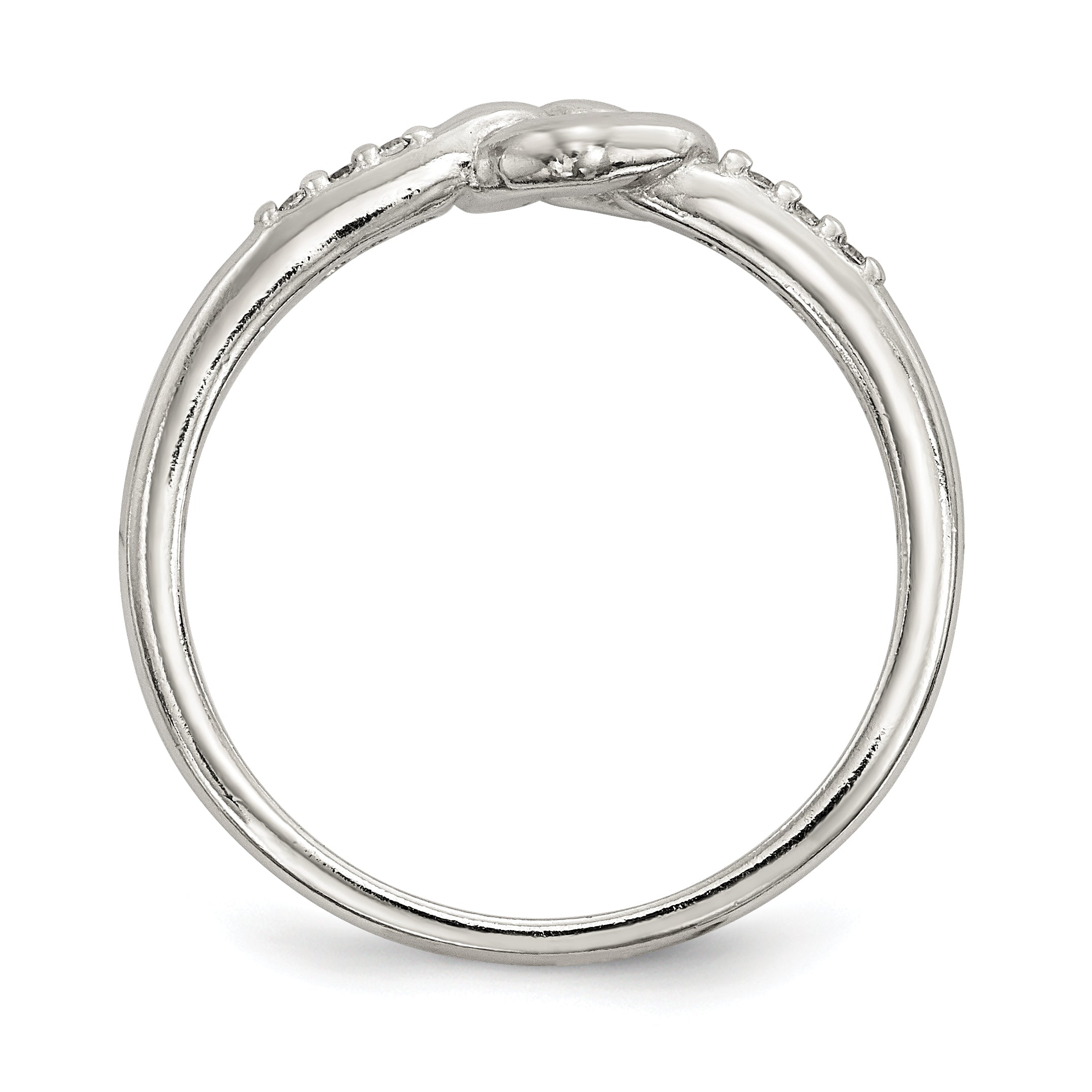 Sterlingsilber Zirkonia Herz Ring