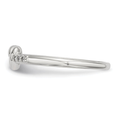 Sterlingsilber Zirkonia Herz Ring