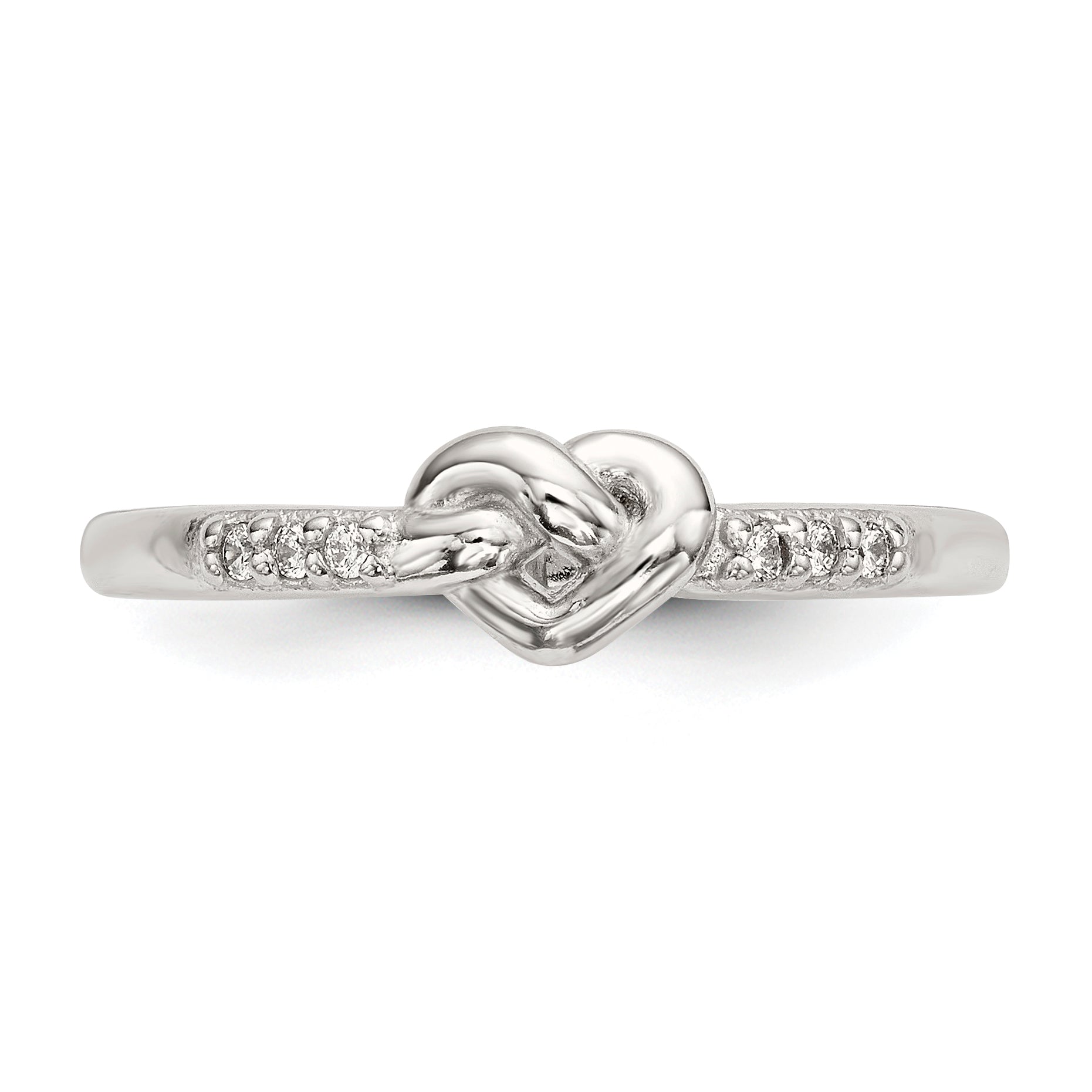 Sterlingsilber Zirkonia Herz Ring