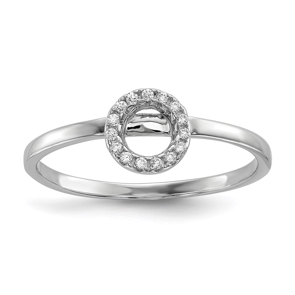 Sterlingsilber Rhodiniert Zirkonia X & O 2 Ring Set (size 7 Nur)