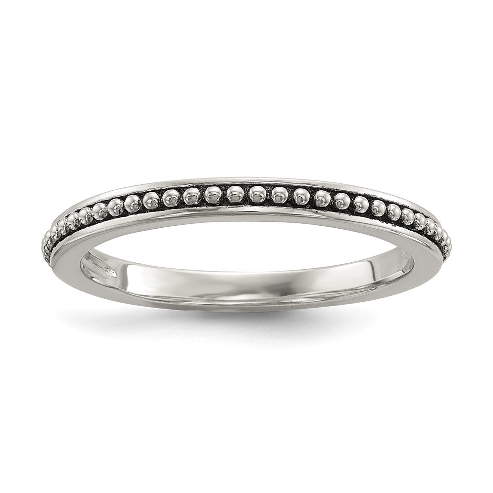 Silber/14K Bicolor Sterlingsilber 14K Antikisiert 8mm Knopf Fwc Perle Set Of 3 Rings