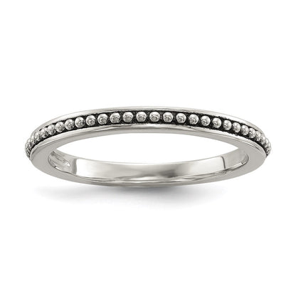 Silber/14K Bicolor Sterlingsilber 14K Antikisiert 8mm Knopf Fwc Perle Set Of 3 Rings