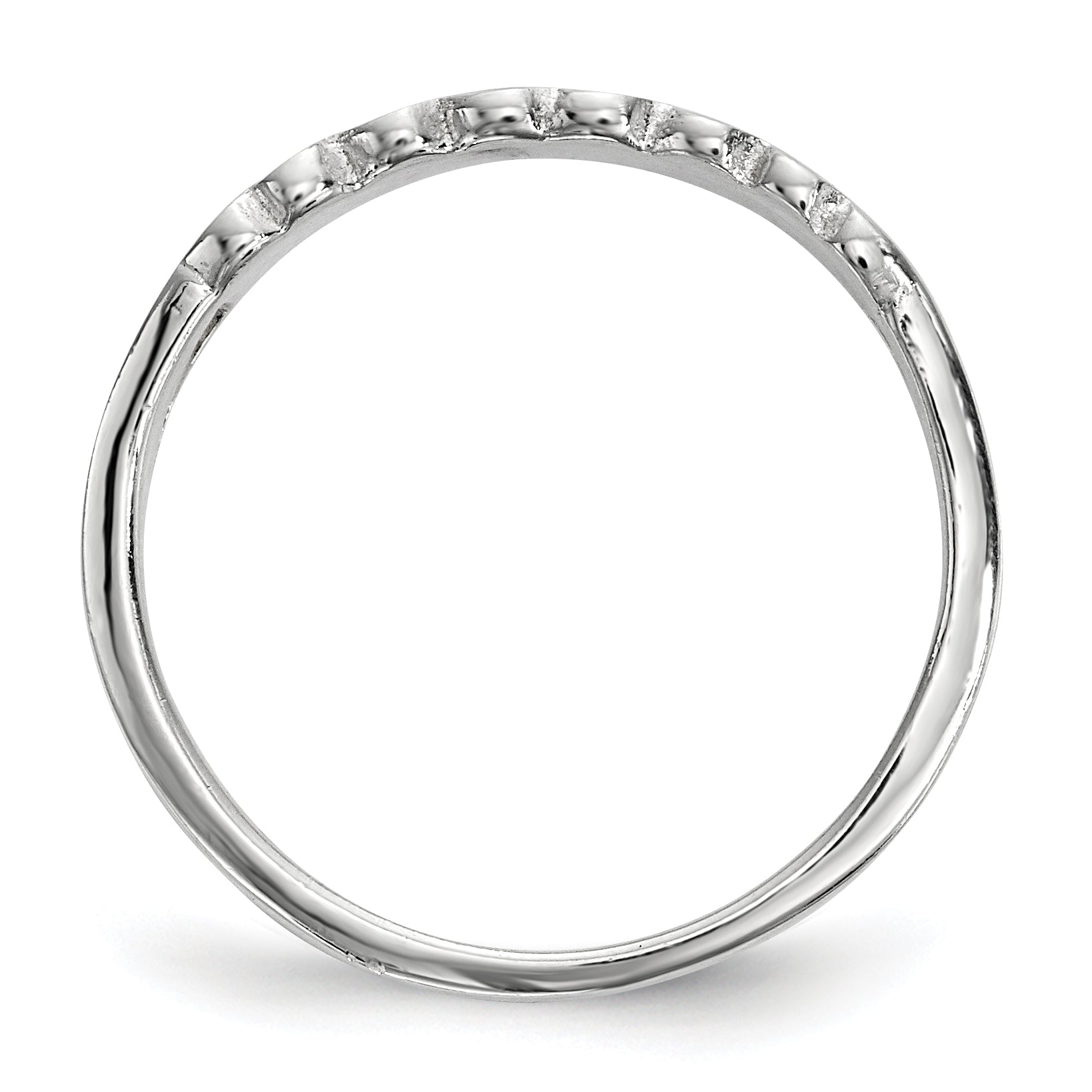 Sterlingsilber Rhodiniert Kinder Emailliert Herzen Ring