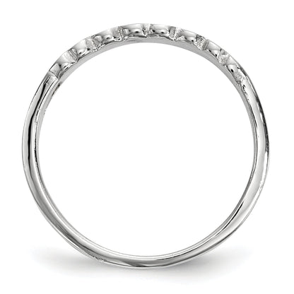 Sterlingsilber Rhodiniert Kinder Emailliert Herzen Ring