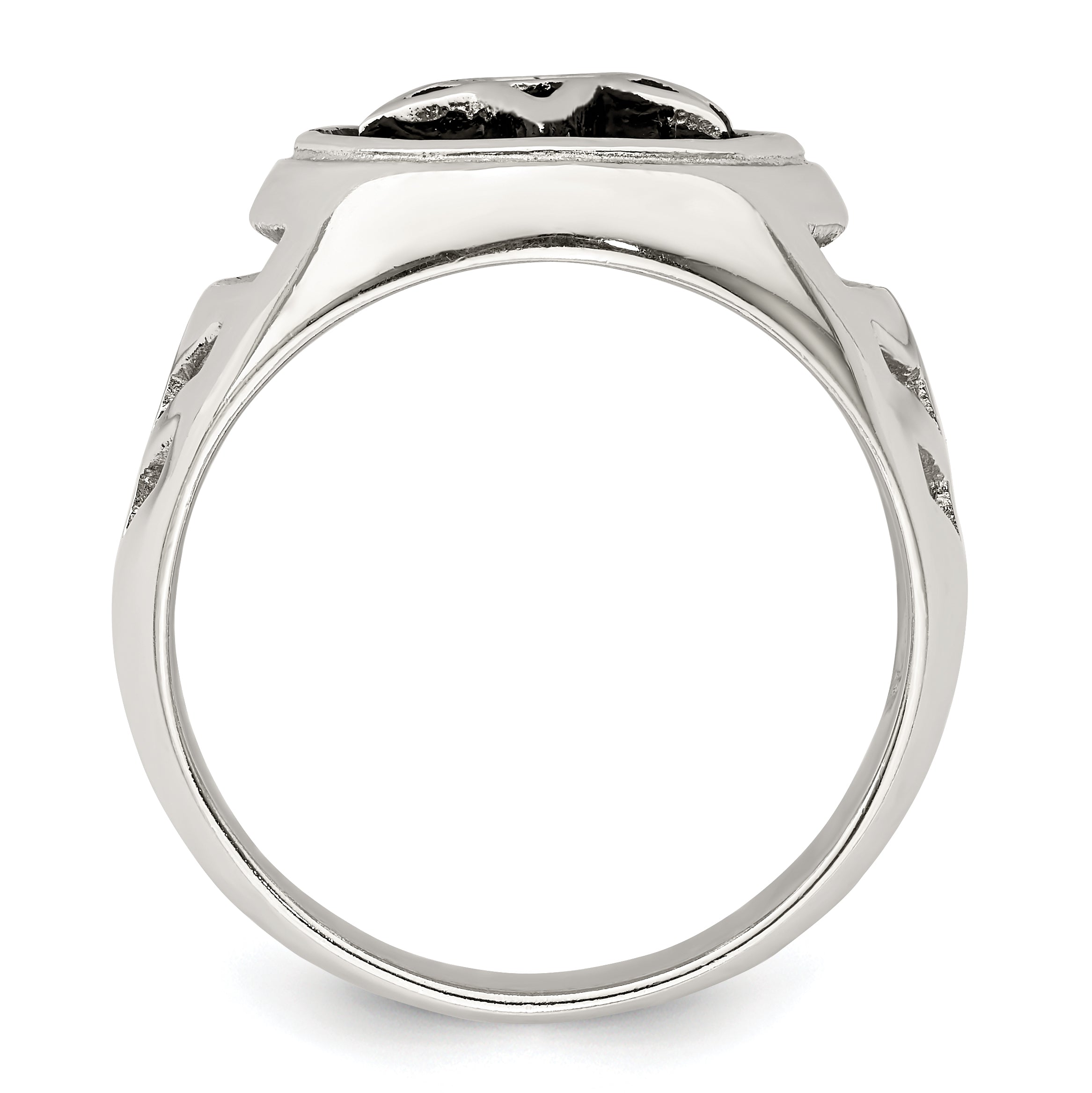 Sterlingsilber Antikisiert Stern Of David Ring