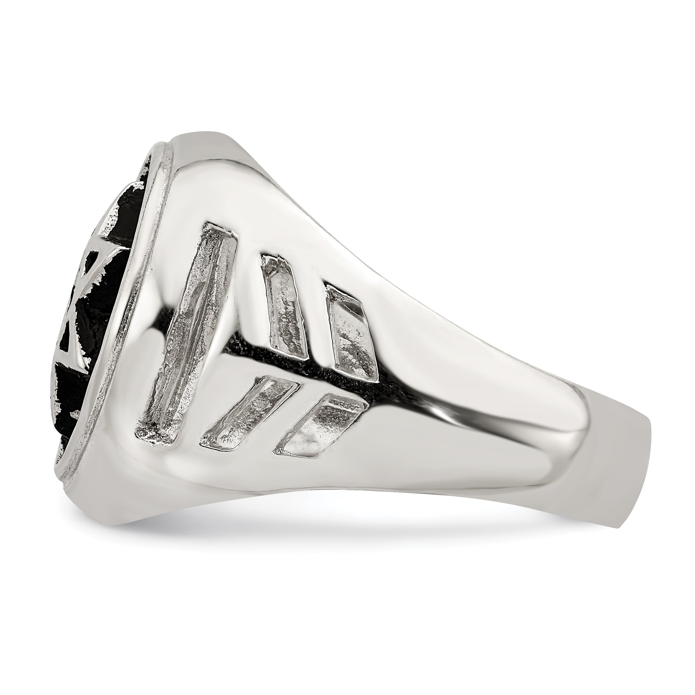 Sterlingsilber Antikisiert Stern Of David Ring