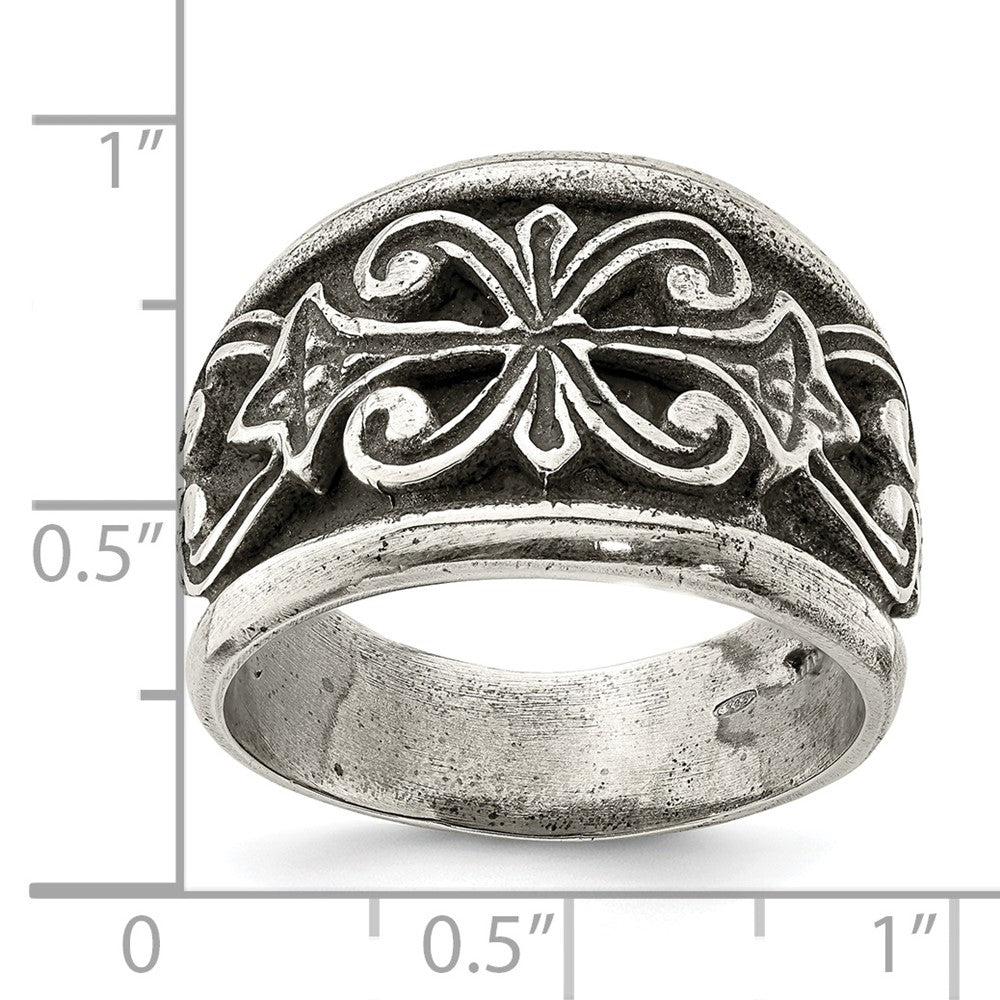 Sterlingsilber Antikisiert Ranke Design Ring