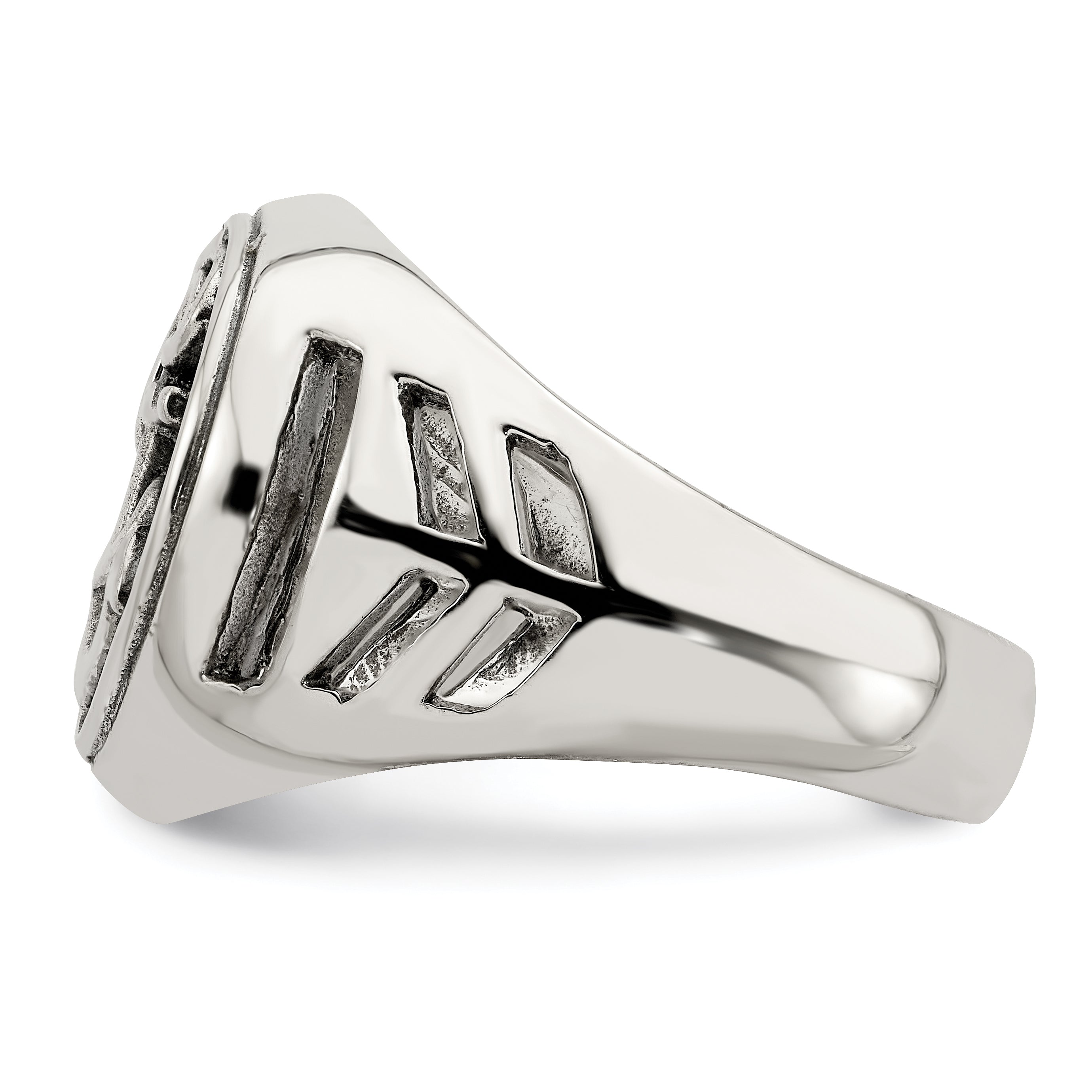 Sterlingsilber Antikisiert Anker Ring