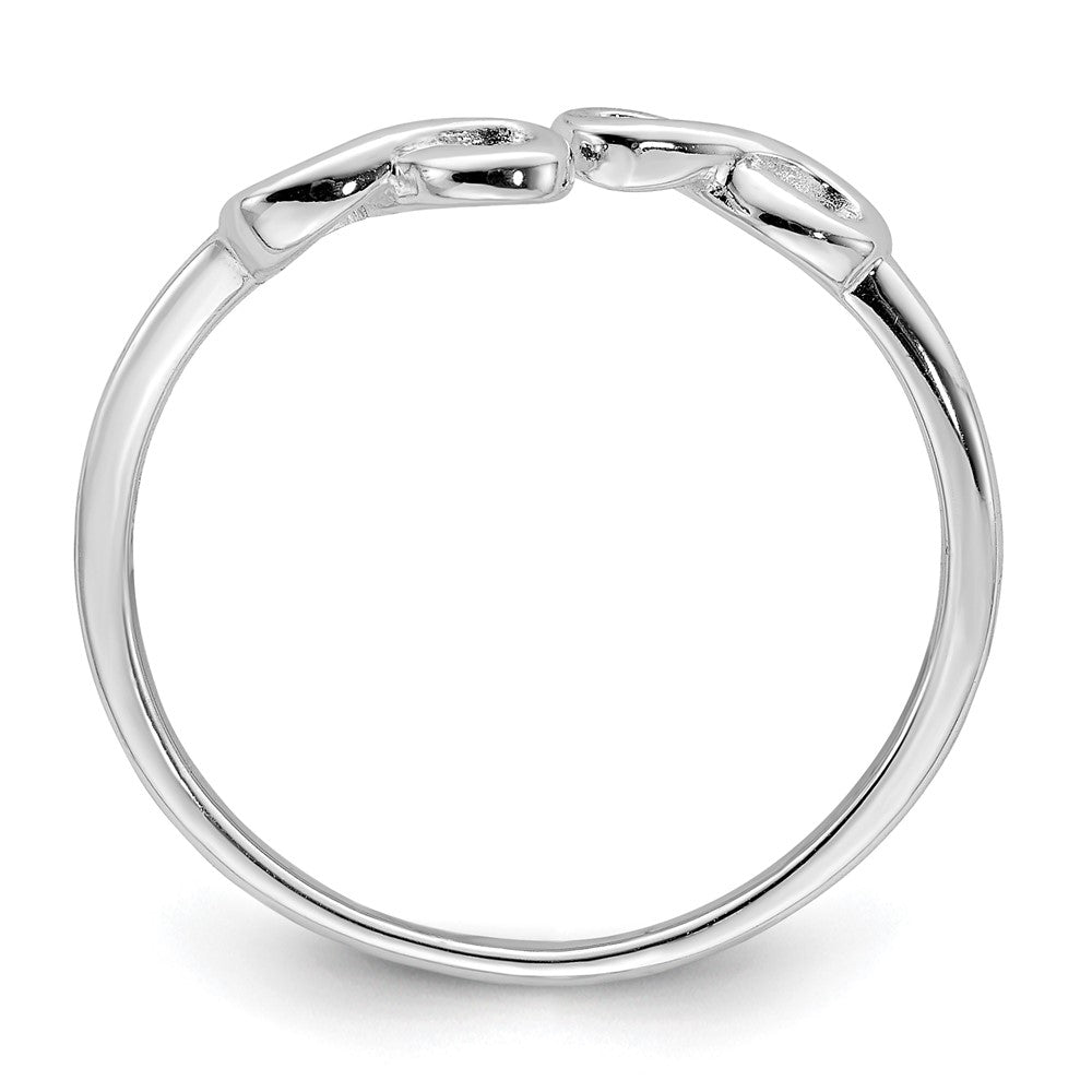 Sterlingsilber Rhodiniert Unendlichkeit Ring