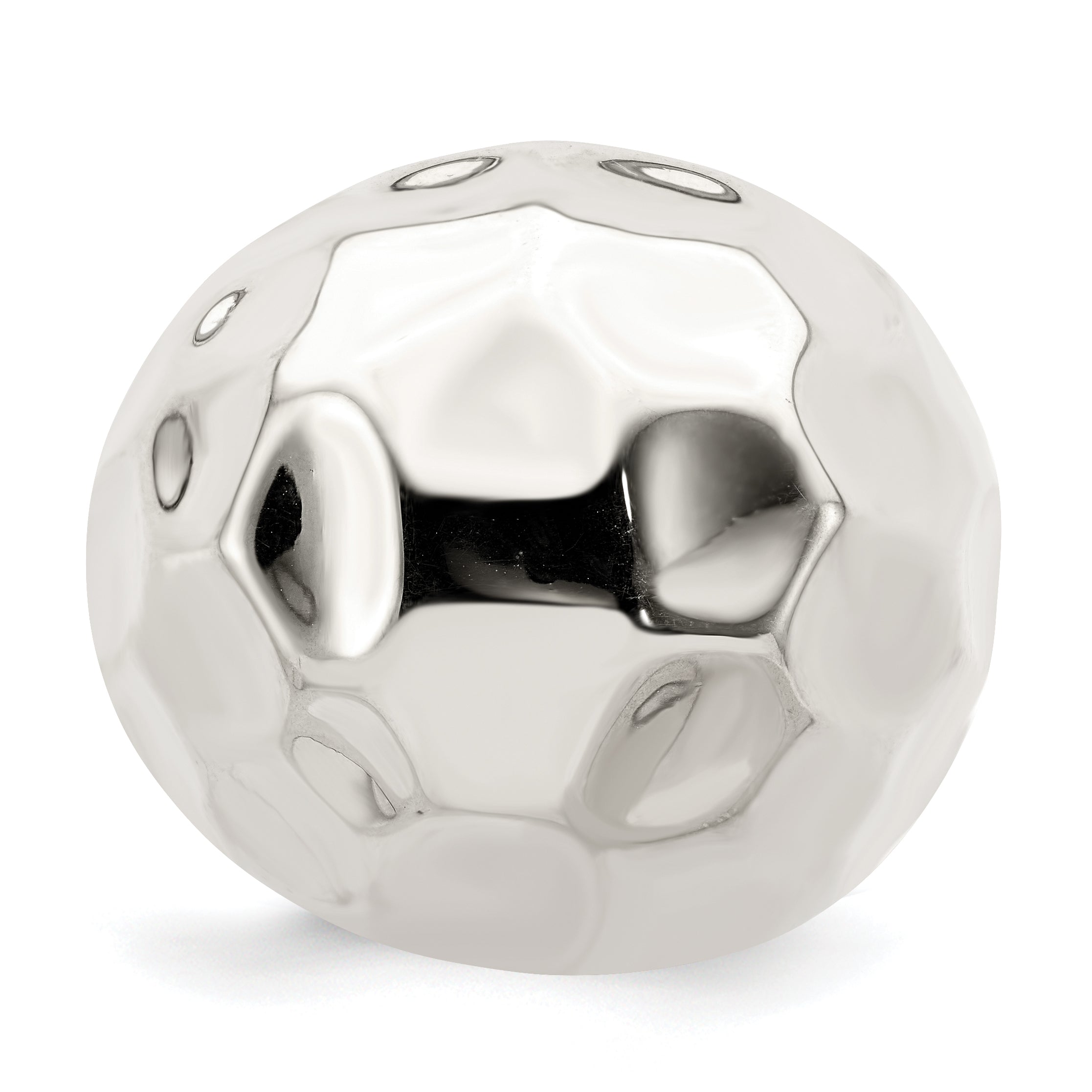 Sterlingsilber Poliert Strukturiert Ring (size 6 Nur)