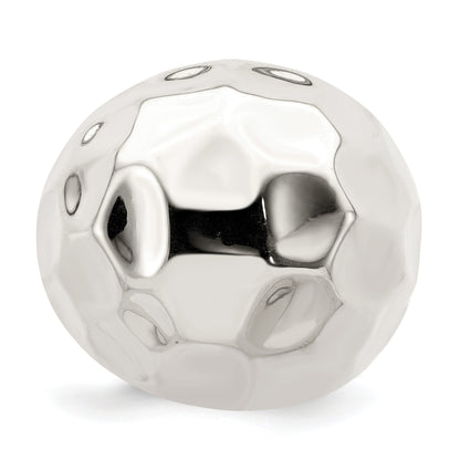 Sterlingsilber Poliert Strukturiert Ring (size 6 Nur)