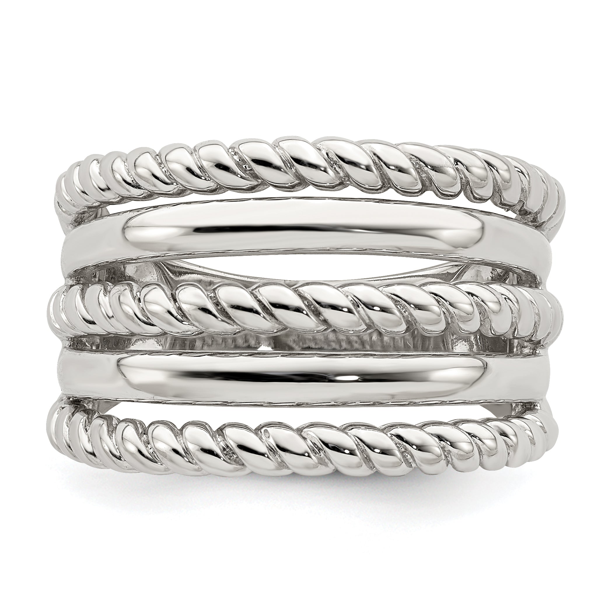 Sterlingsilber Poliert Fantasie Ring