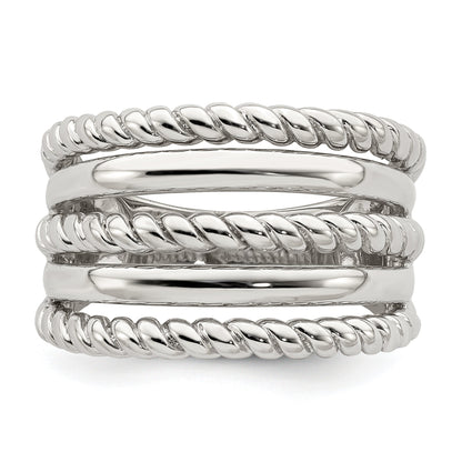 Sterlingsilber Poliert Fantasie Ring