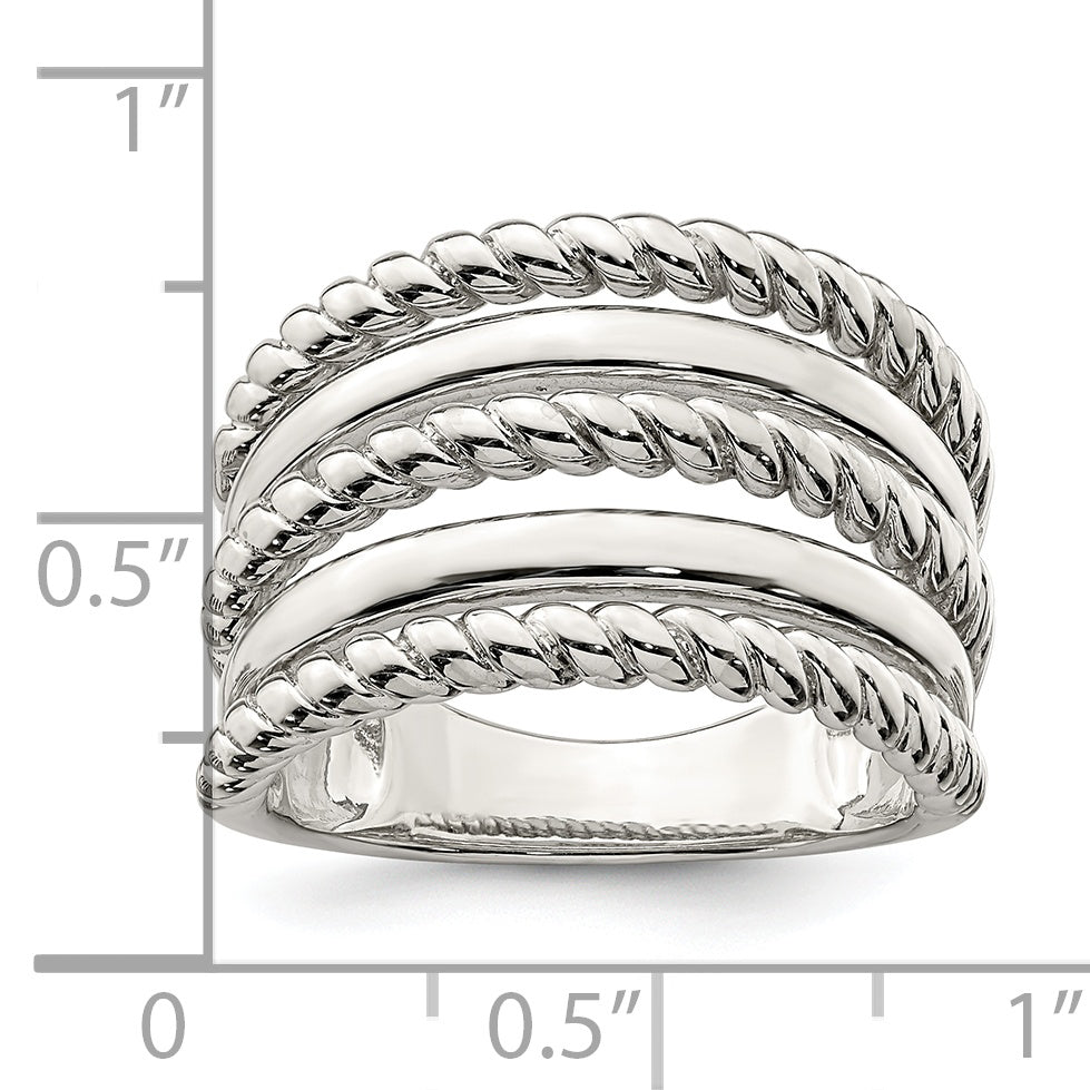 Sterlingsilber Poliert Fantasie Ring