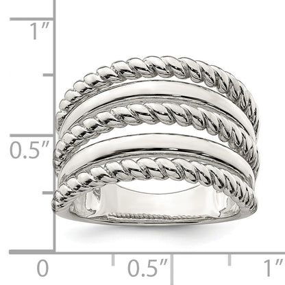 Sterlingsilber Poliert Fantasie Ring