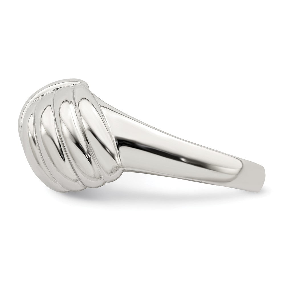 Sterlingsilber Weaved Gewellt Ring (size 8 Nur)