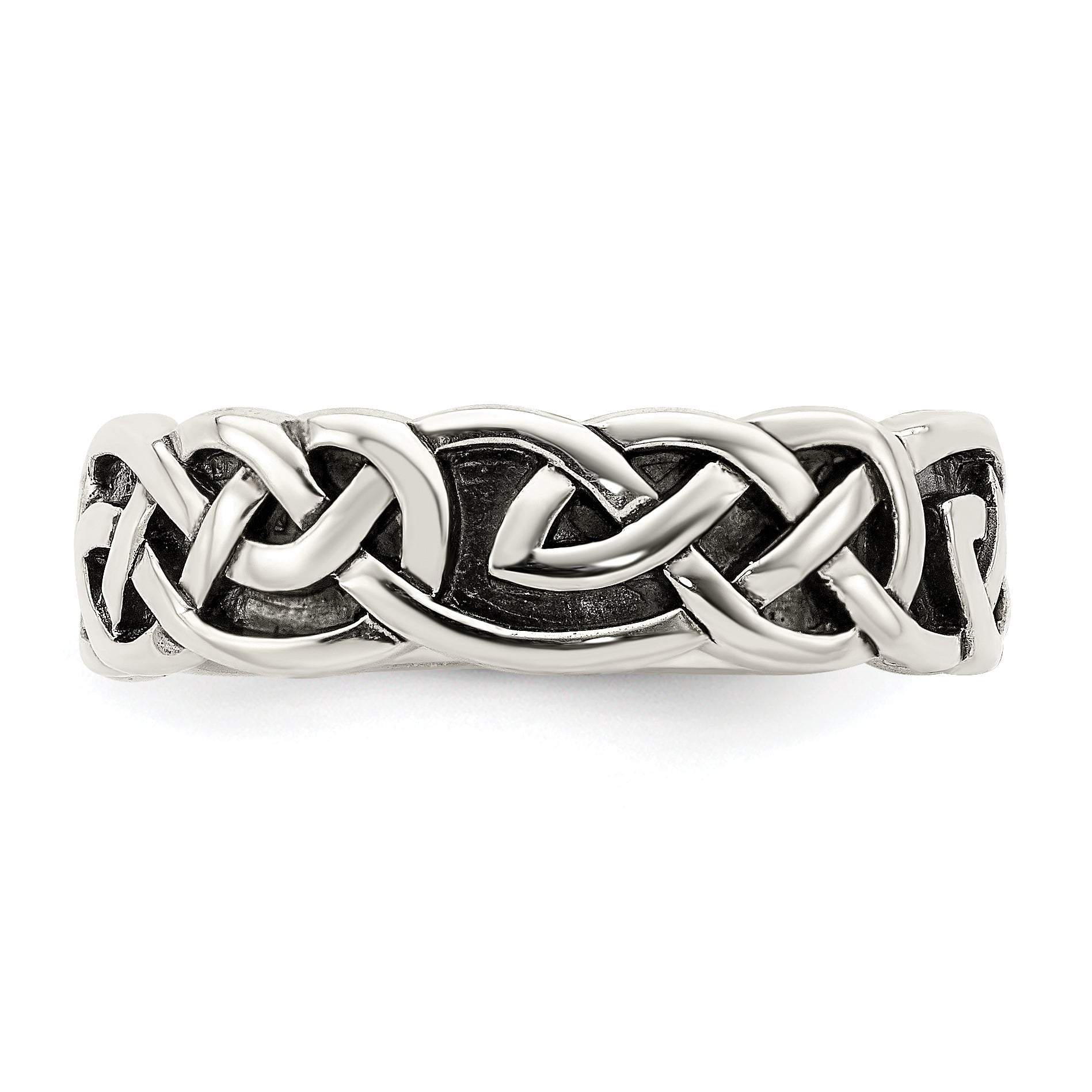 Sterlingsilber Antikisiert Keltisch Knoten Ring