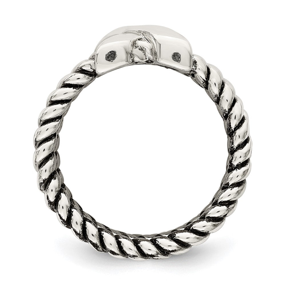 Sterlingsilber Oxidiert Ring (size 6 Nur)