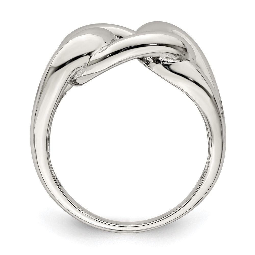 Sterlingsilber Linked Knoten Ring (size 6 Nur)