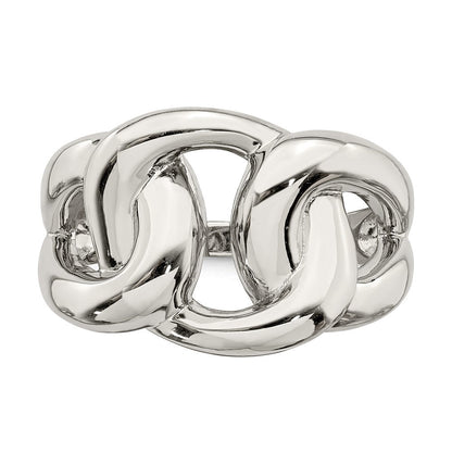 Sterlingsilber Linked Knoten Ring (size 6 Nur)