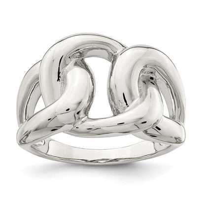 Sterlingsilber Linked Knoten Ring (size 6 Nur)