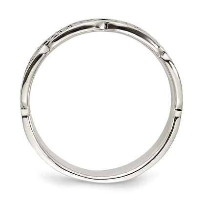 Sterlingsilber Antikisiert Keltisch Ring (size 7 Nur)