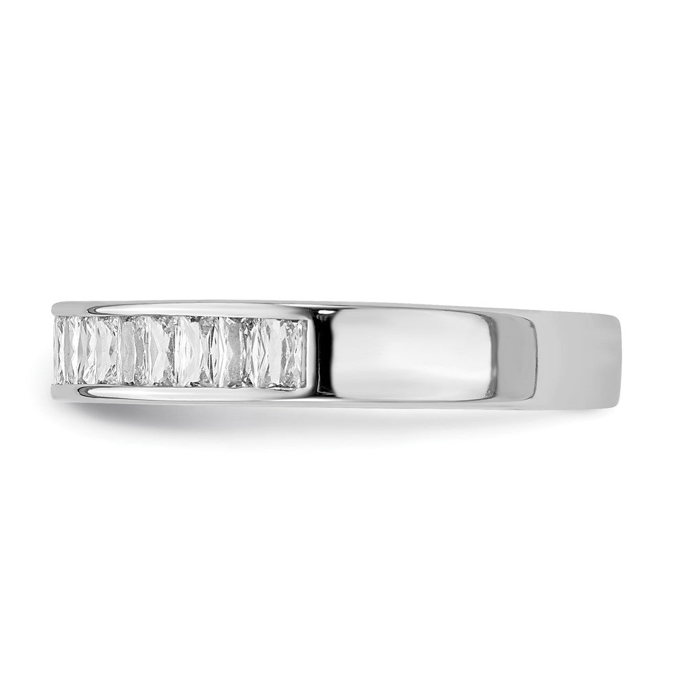 Sterlingsilber Rhodiniert Zirkonia Ring