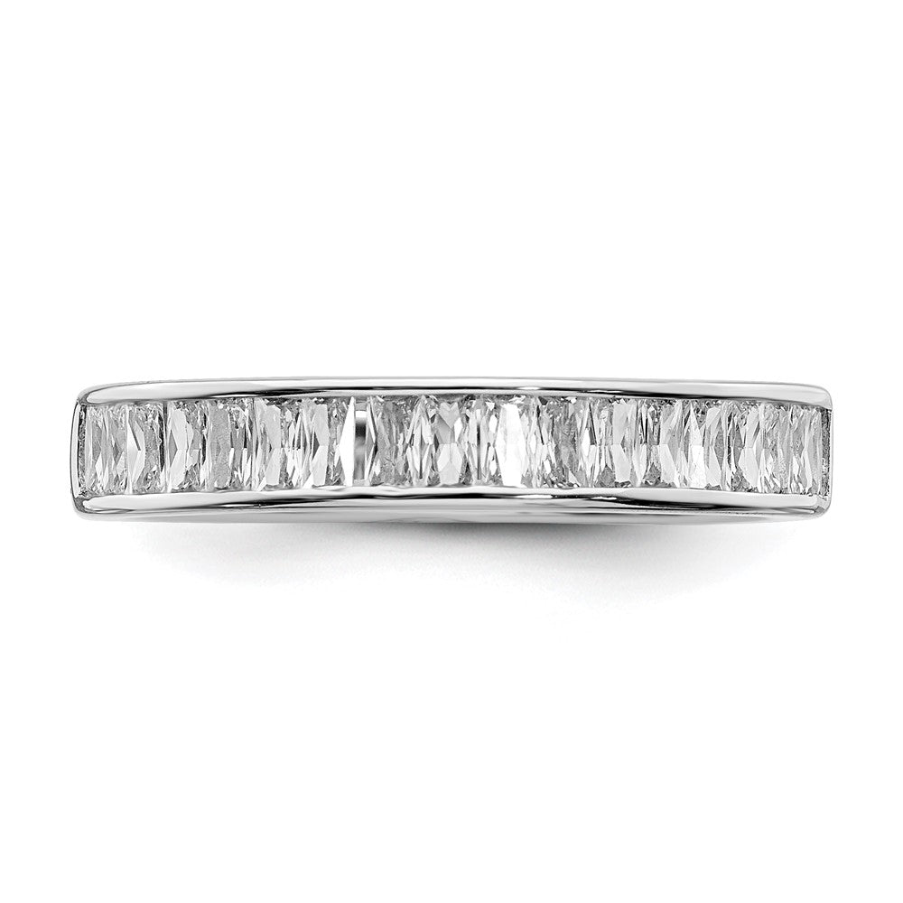 Sterlingsilber Rhodiniert Zirkonia Ring