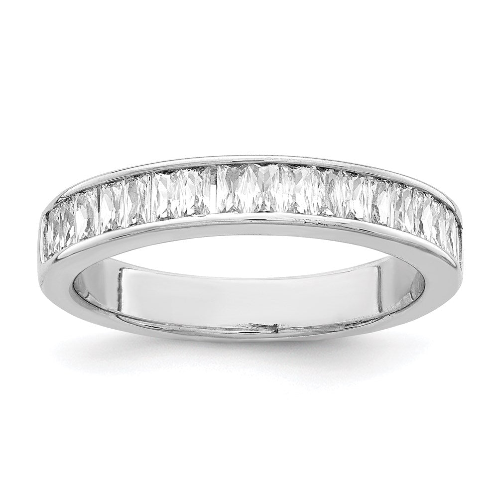 Sterlingsilber Rhodiniert Zirkonia Ring