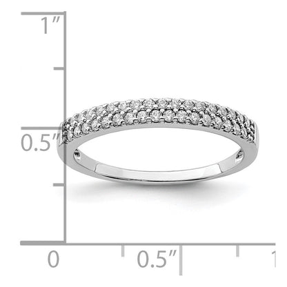 Sterlingsilber Rhodiniert Zirkonia Ring