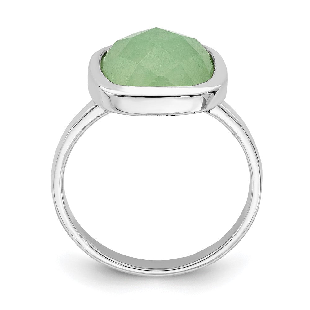 Sterlingsilber Rhodiniert Grün Zirkonia Ring