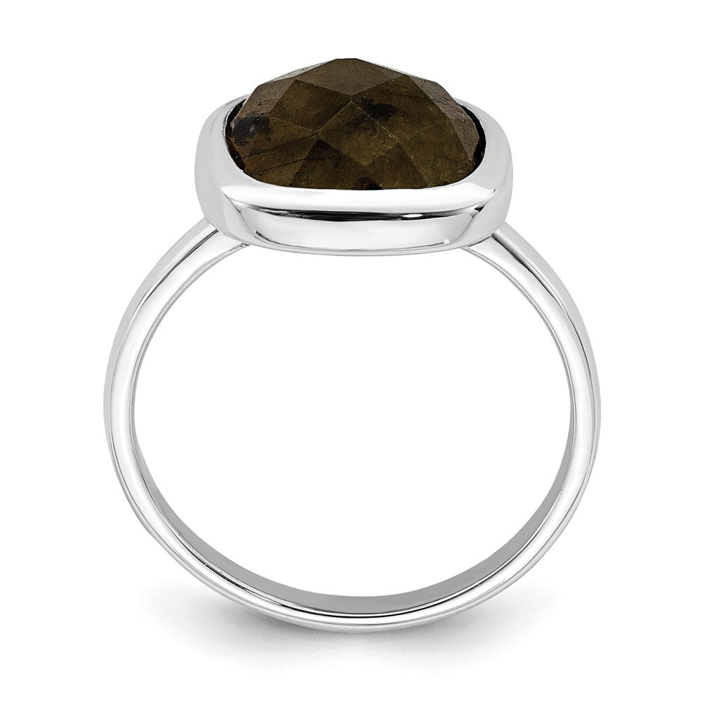 Sterlingsilber Rhodiniert Braun Zirkonia Ring