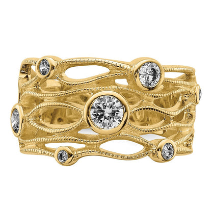 Sterlingsilber Fantasie Zirkonia Ring