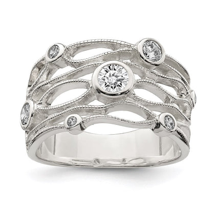 Sterlingsilber Fantasie Zirkonia Ring