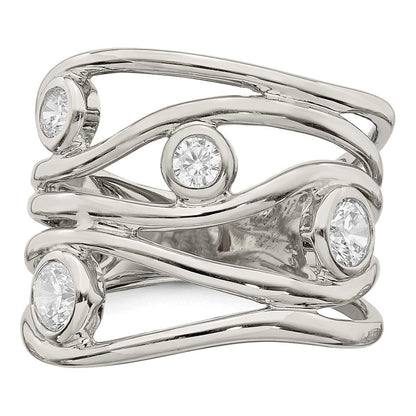 Sterlingsilber Fantasie Zirkonia Ring