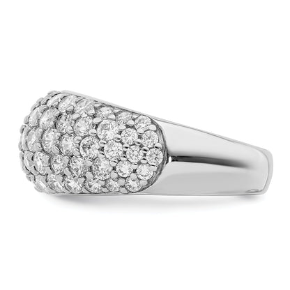 Sterlingsilber Rhodiniert Zirkonia Ring (size 7 Nur)