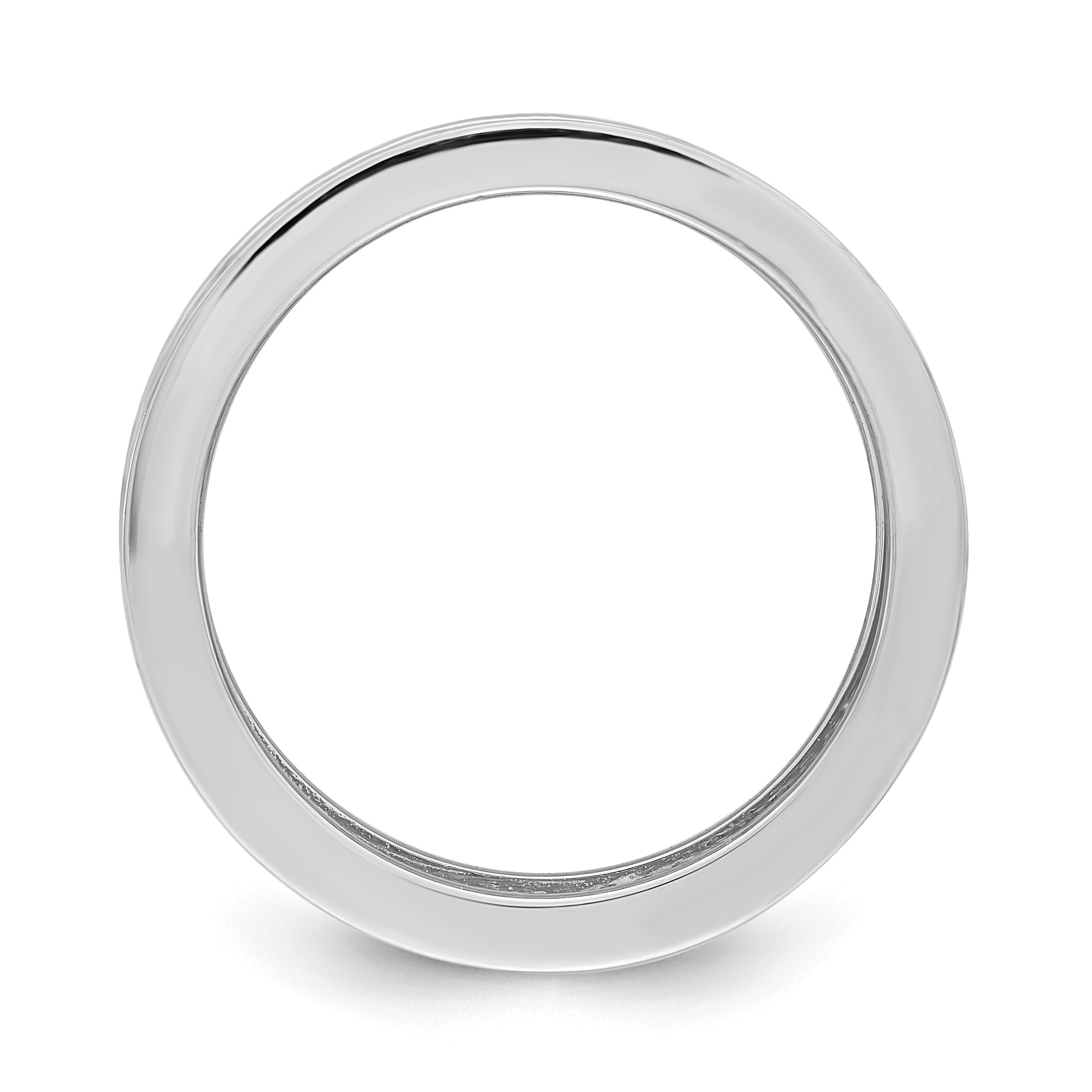 Sterlingsilber Rhodiniert Pavé Zirkonia Memoire Ring