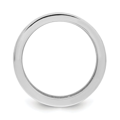 Sterlingsilber Rhodiniert Pavé Zirkonia Memoire Ring