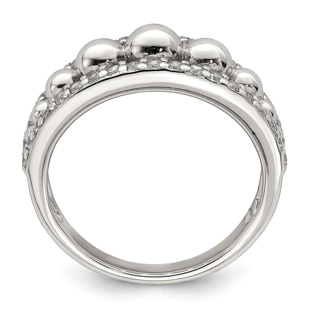 Sterlingsilber Zirkonia Perlen Ring