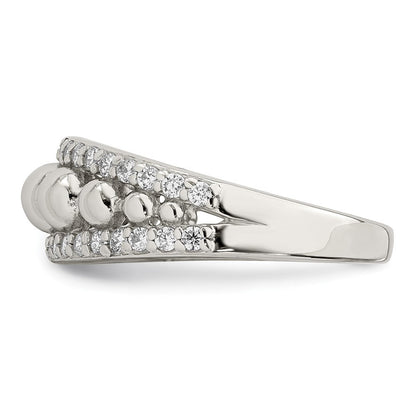 Sterlingsilber Zirkonia Perlen Ring